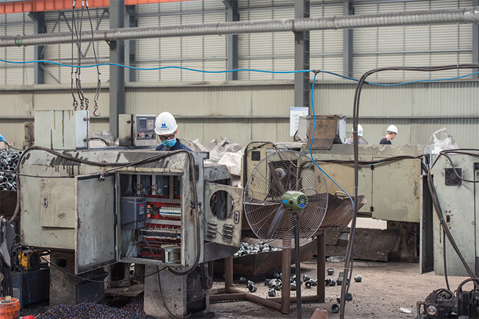 邵阳网架配件-锥头加工车间